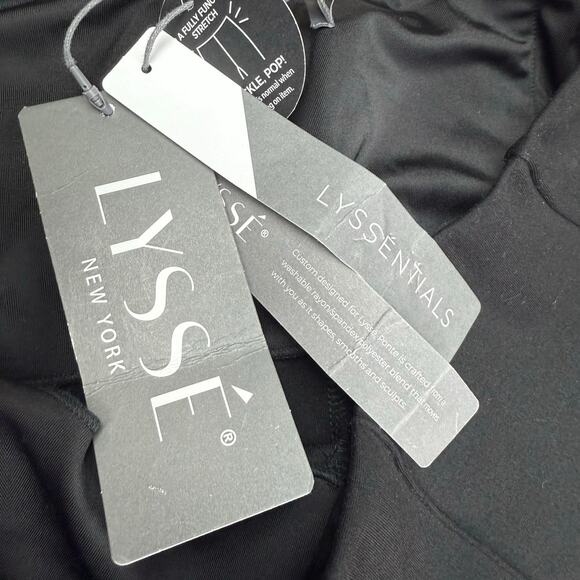 Lysse 'Lyssentials Elysse Ponte Leggings Pull On Pants Black Size L NWT Classic - Picture 12 of 14